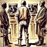 GG! Myndin er gjørd við vitlíki og er ikki teknað í rættinum. Vit gera somuleiðis vart við, at bóndin ikki møtti og at fleiri dómarar ikki vóru til málið